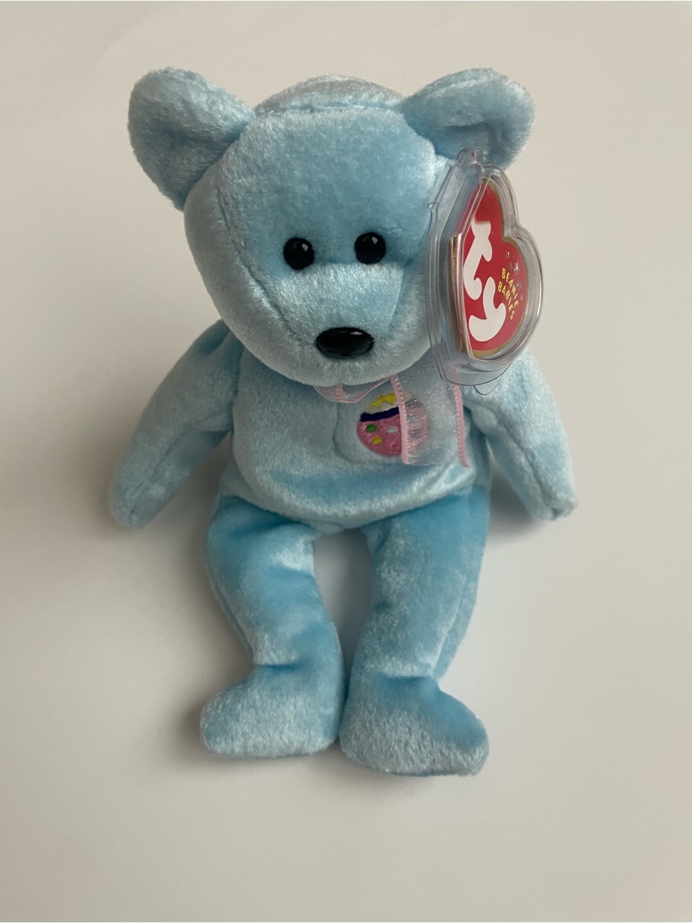 Ty Beanie Baby Eggs II Bear Pastel Blue Easter Egg 2000s Vintage w/ Tags